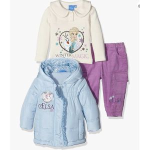 3 delige outfit frozen - maat 12 maand