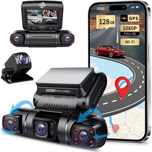 Equivera Dual Dashcam - Dashcam Voor En Achter - Auto Camera Dashcam - Dashcam Auto - Dual Dashcam Voor Auto
