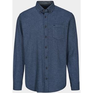 Commander flag - Casual Hemd - Blauw - Lange Mouw - 100% Katoen