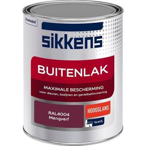 Sikkens Buitenlak - Verf - Hoogglans - Mengkleur - RAL4004 - 1 liter