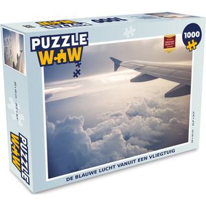 Puzzel De blauwe lucht vanuit een vliegtuig - Legpuzzel - Puzzel 1000 stukjes volwassenen