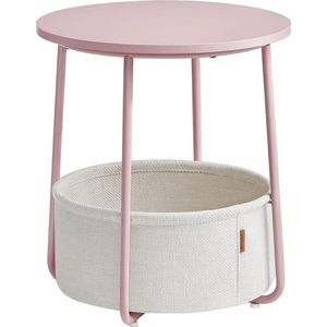 FurnStar bijzettafel - Ronde tafel - 45×45×51cm - Licht roze