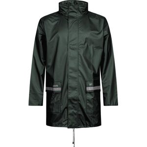 Donkergroen regenjas met reflectie van Lyngsøe Rainwear XXS
