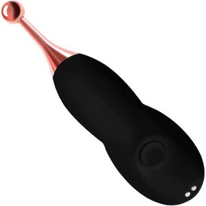 Cupitoys® Luchtdruk vibrator - 18,5cm - Zwart - 12 standen - Vibrators voor vrouwen en mannen - Sex toys voor vrouwen en mannen