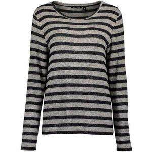 Blue Seven Dames Trui - Zwarte/Wit/Streep - Maat L