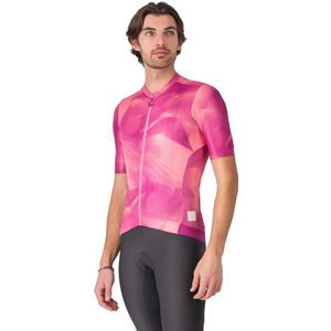 Castelli #giro Espresso Korte Mouw Wielertrui Roze S Man