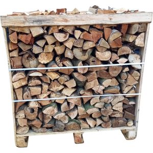 Haardhout mix, Eik, Berk, Els | 3 halve pallets 1,0 kuub strak gestapeld