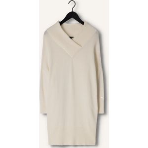 10DAYS Soft Knit V-neck Dress Dames - Jurk - Wit - Maat XS