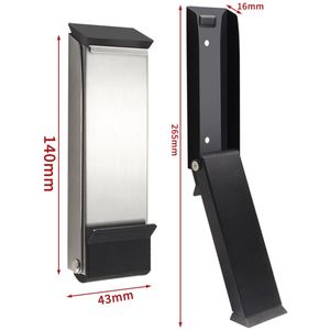 2 stuks deurstoppers, geen boren nodig om de deur open te houden, eenvoudige pedaal-kickdown deurhouder, onderkant deur zwart