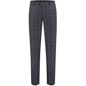 GENTS - Pantalon tweedlook ruit - Polyblend - Ruit Blauw - Maat 46/M
