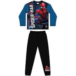 Spiderman pyjama - zwart met blauw - Spider-Man pyama - maat 140