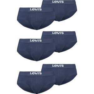BOXERS 6-pack Levi's effen basis herenslips, gemaakt van biologisch katoen