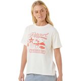 Rip Curl - Surf Supply Relaxed - T-shirt - Wit - Korte Mouwen