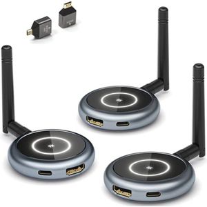 Draadloze HDMI-Zender en Ontvangers - Tot 4 Ontvangers - 165FT/50M Streaming 1080P @60Hz