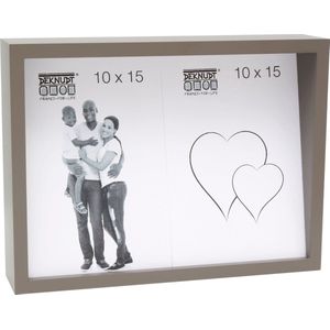 Deknudt Frames blokkader S68QK9 P2V - taupe - voor 2 foto's 10x15 cm