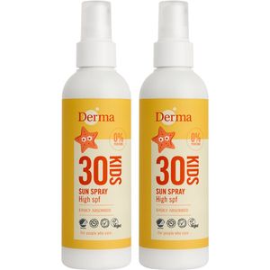 Derma Eco Sun - Kids zonnebrand spray SPF30 200 ml - Eco - Zonbescherming - Natuurlijke zonnebrand