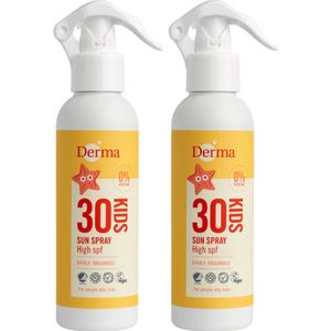 Derma Sun Kids zonnebrand spray SPF 30 - 2 x 200 ml - voor kinderen