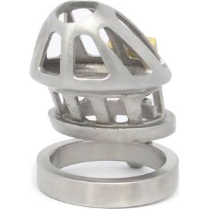 BON4Msmall-Solid Kuisheidskooi in Staal RVS Pik kooi Mannelijke Kuisheidsgordel Stainless Steel Male Chastity Device Cockcage Dickcage