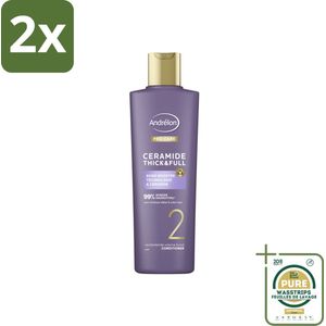 Andrélon – Conditioner – Pro Care Ceramide Thick & Full – 250 ml - Voordeelverpakking - 2 stuks - Haarversterken - Haaruitval verminderen