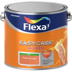 Flexa | Easycare Muurverf Mat | Fresh Orange - Kleur van het jaar 2005 | 2.5L