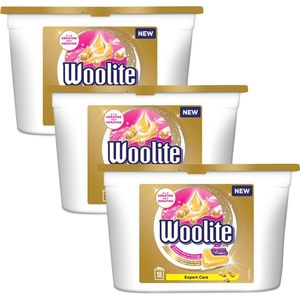 Woolite Expert Care Wasmiddel met Keratine - 3x 18 Capsules - Voordeelverpakking