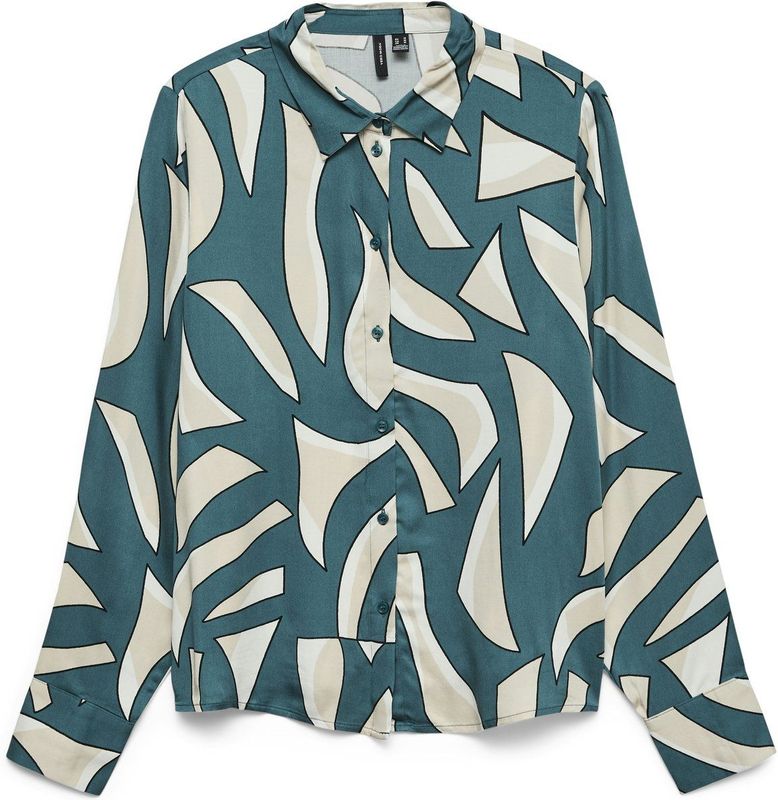 VERO MODA - VMCINDY REGINA LS SHIRT WVN GA - Dames - Blouses