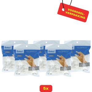 5 X Romed Vingercondooms Latex M - 5 x 100 stuks - Voordeelverpakking!