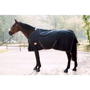 G-Horse - Paardendeken - Outdoor Regen/Winter deken - 200 gram - 125 cm - Zwart - 600DN