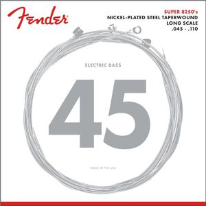 Fender Strings Super 8250 M 45-110TW nikkel Plated Steel - Snarenset voor 4-string basgitaar
