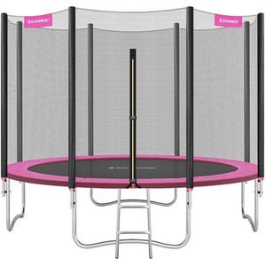 Rootz Trampoline - Kindertrampoline - Outdoor Trampoline - Trampoline Park - Springtrampoline - Roze - 366 cm