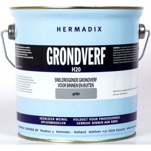 Hermadix Grondverf grijs H20 watergedragen 2,5 liter.