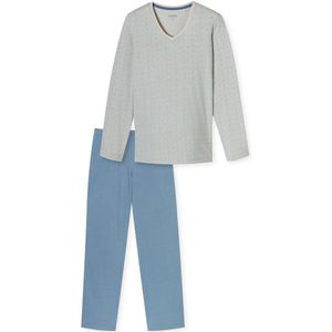 Schiesser Damespyjama, lang, katoenen nachtkleding, pyjamaset, Sand_181986, 38