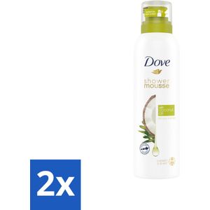 Dove Shower Foam Coconut Oil 200 ml - Voordeelverpakking - 2 stuks