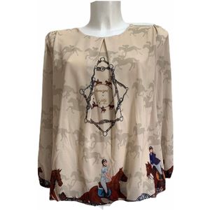 Addy van den Krommenacker Amazon blouse met stolpplooi - 38/M