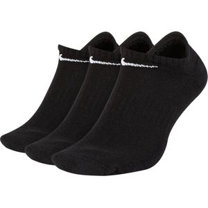 Nike Everyday Cushion No-Show Sokken Sokken (regular) - Maat 38-42 - Unisex - zwart/wit