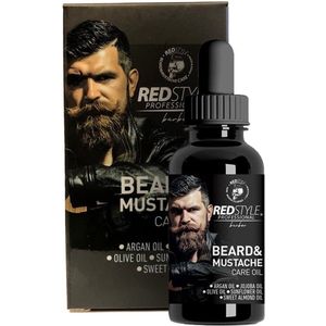 Redstyle Baard en Snor verzorgingsolie 50ml-Beard and Mustache Care Oil -Baard Olie-Snor Olie
