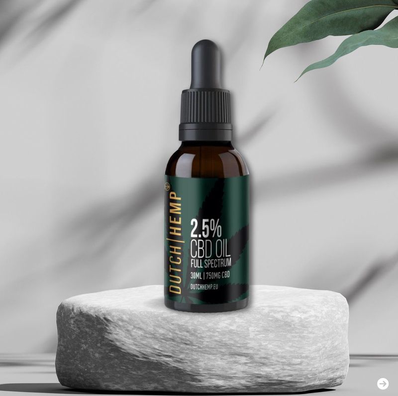 Dutch Hemp - CBD-olie - 2,5% - 30 ml - Full Spectrum