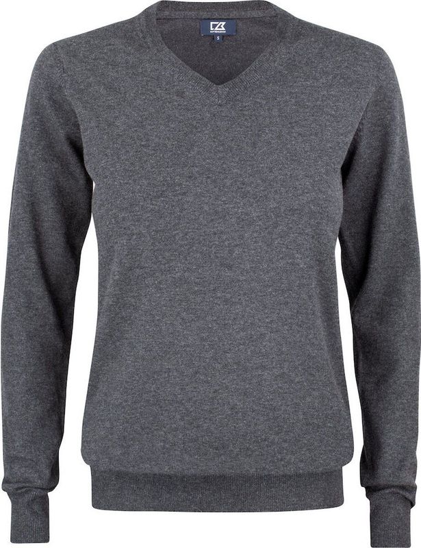 Cutter & Buck Oakville V-neck Dames 355419 - Antraciet Melange