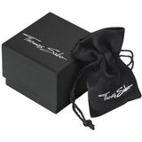 Thomas Sabo - Armband - Gerecycled Zilver - Tijgeroog - Gezwarte Textuur