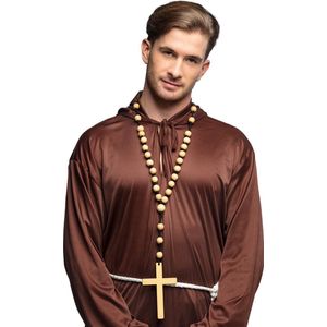 Boland - Ketting Priester kruis deluxe - Volwassenen - Unisex - Priester -