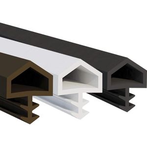 Deurafdichting - bruin - 10 meter - technisch rubber - STD-05 - sponningbreedte 12 mm - groefbreedte 4 mm - kamerdeur - rubberen afdichting - afdichtingsband - kozijnafdichting - afdichtingsprofiel - houten deur