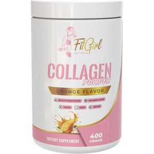 FitGirl Nutrition | Gehydroliseerd Rund collageen | Orange | 400gr 20 servings | 12,5g collageen per serving | Nutriworld