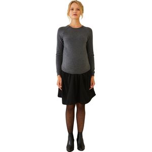 Vertbaudet - Jurk - Donkergrijs - Bi-materiaal - Voor Zwangerschap en Borstvoeding