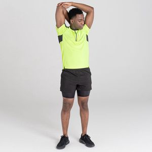 Dare 2B Aces II Vochtdoorvoerende Antibacterile Jersey - T-Shirt - Mannen - Geel Zwart