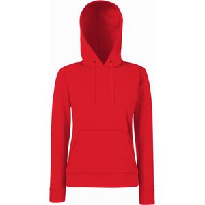 Fruit of the Loom - Lady-Fit Classic Hoodie - Rood - L