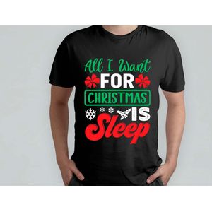 All I Want for Christmas is Sleep - Gift - Cadeau - HolidaySeason - MerryChristmas - WinterWonderland - SarcasmAlert - JustKidding - SarcasticVibes - Sarcastisch - NatuurlijkNiet - GrapjeHoor