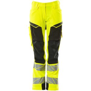 Mascot Accelerate Safe Broek met kniezakken 19078-511 - Hi-Vis geel/zwart - C44 - 82
