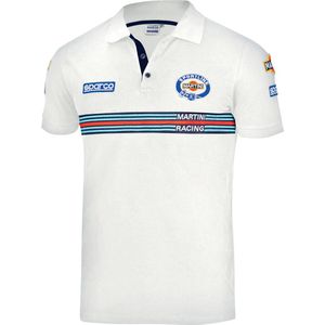 Sparco - Polo Martini Racing Replica - Wit - Poloshirt