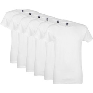 Alan Red heren 6P V-hals shirts vermont wit