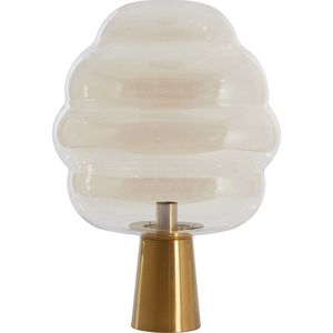 Light & Living Tafellamp Misty - 45cm - Amber/Goud